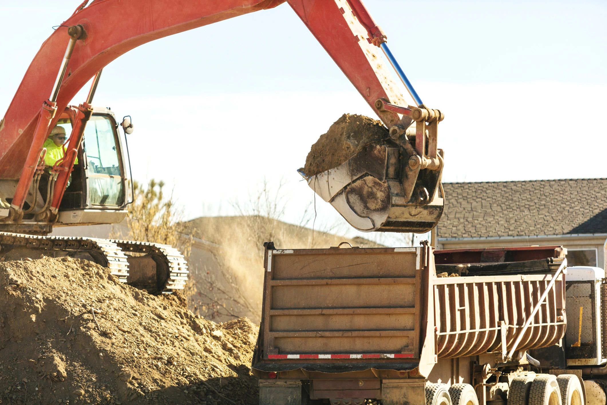 dirt delivery construction